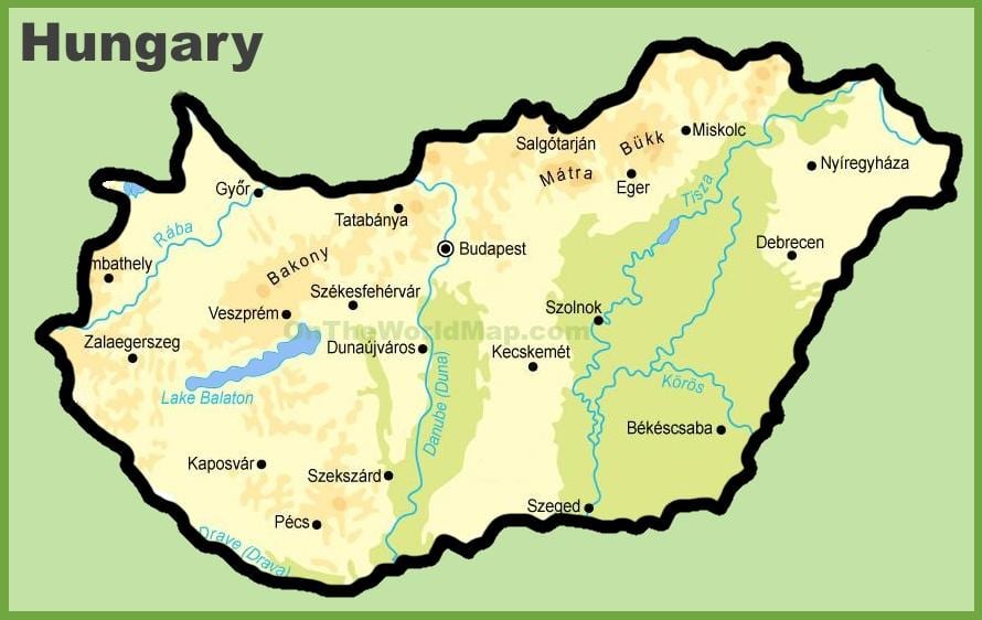 budapesta რუკა