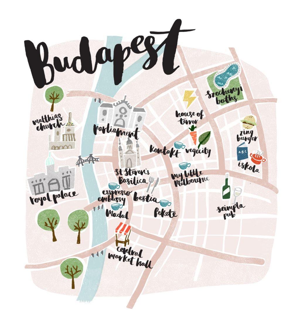რუკა ბუდაპეშტის გასულია