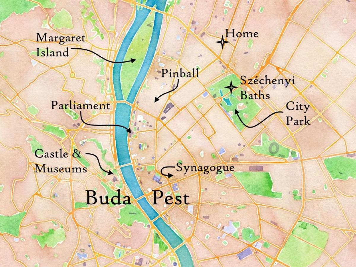 buda ან pest რუკა