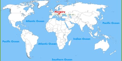 მსოფლიო რუკა, უნგრეთი, ბუდაპეშტი
