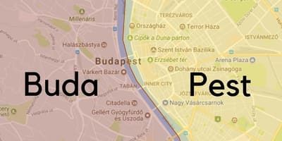 ბუდაპეშტის უბნების რუკა
