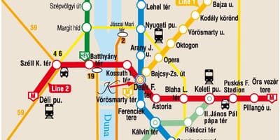 Keleti სადგური ბუდაპეშტის რუკა
